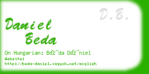 daniel beda business card